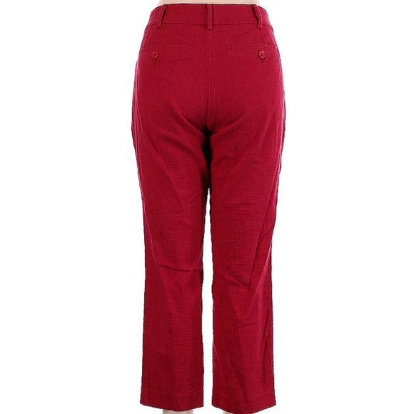 Club Monaco 3/4 Pants in Firetruck Red sz 8 - Picture 2 of 2